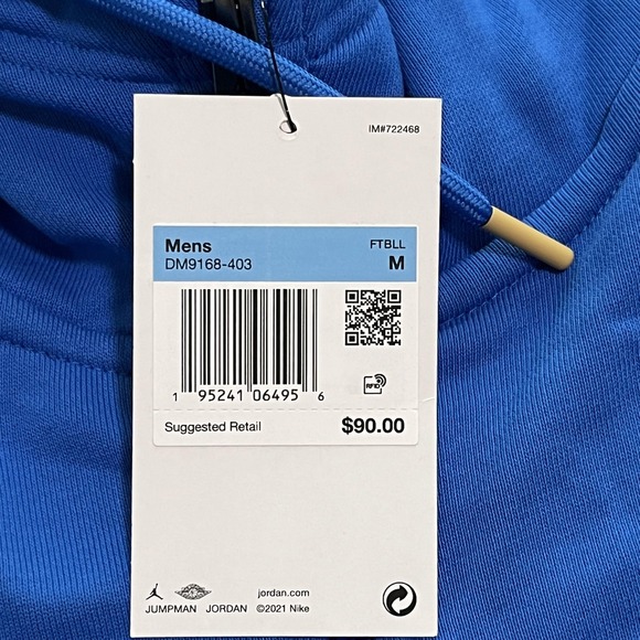 UCLA Bruins Hoodie Mens Medium Blue Full Zip NCAA Football Nike Jordan Jumpman - Picture 7 of 12